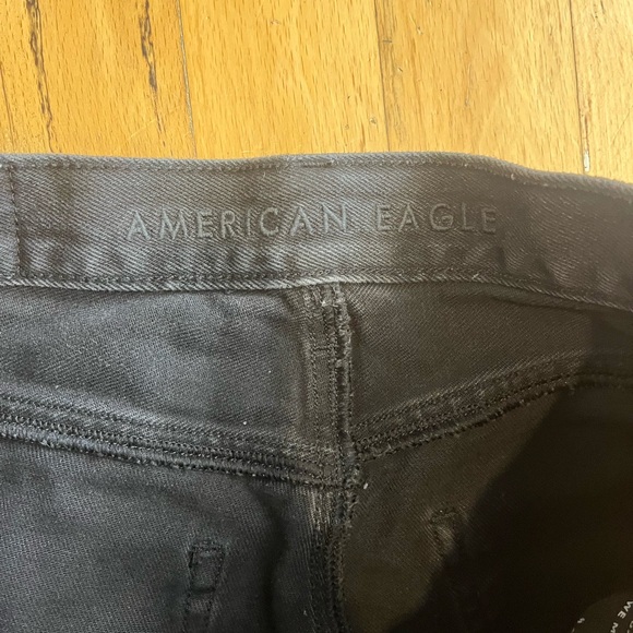 American eagle distressed loose black jeans - Picture 2 of 4